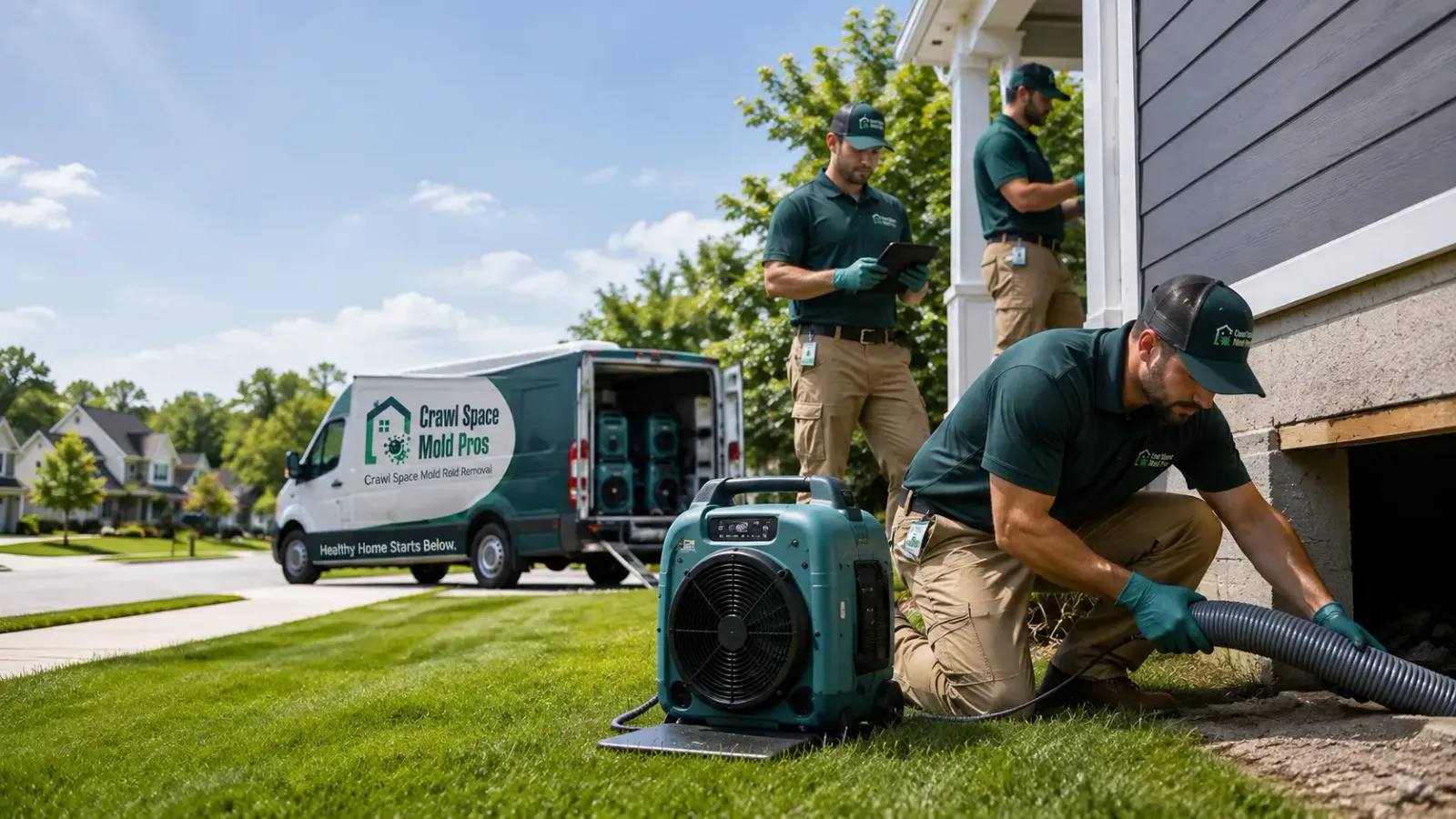 Crawl Space Mold Removal in Julian, NE